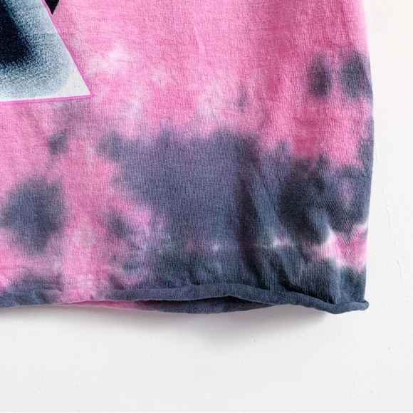 Pink Floyd Women’s Tie-Dye Crop Top - “The Dark Side of the Moon” Design, Size M - Picture 7 of 8